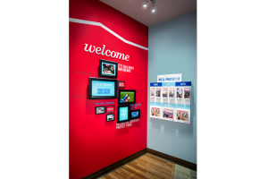 American Family Insurance wall display | Chute Gerdeman - award-winning retail design and branding.