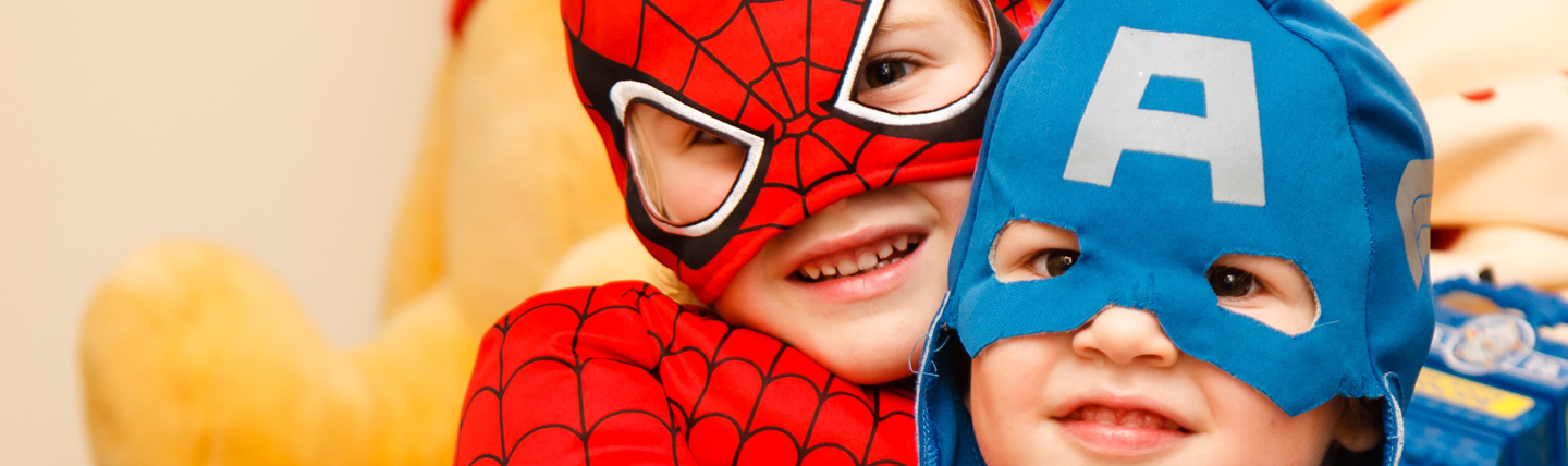 Kids dressed up in costume