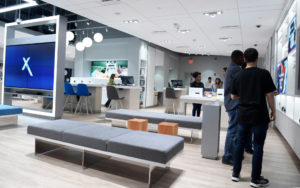 Shoppers inside the new Xfinity Store