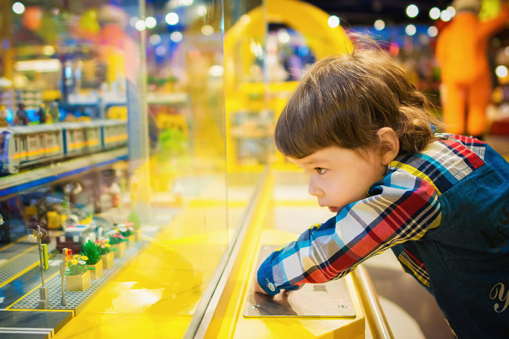 Toy store experiences are becoming a blend of tech and nostalgia, captivating kids and parents alike.